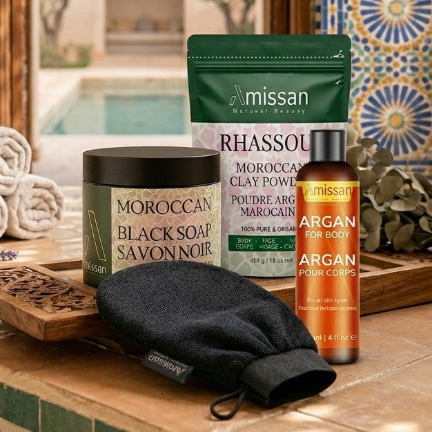 Complete Hammam Spa Ritual – The Ultimate Moroccan Detox & Glow Bundle